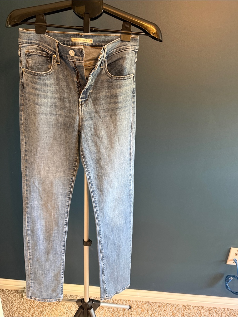 Slim Straight Light Blue womens  Jeans